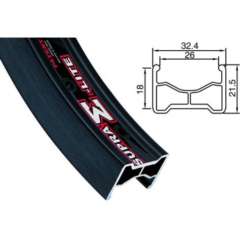 Обод 20" Supra E (Lite) Alexrims 48H двойной, серебристый