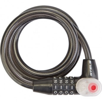 Трос-замок STELS 84608 10х800 мм, чёрный