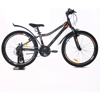 Велосипед STELS Navigator 24" 410 V 21 sp V010 антрацитовый/чёрный (LU091557), рама 12"