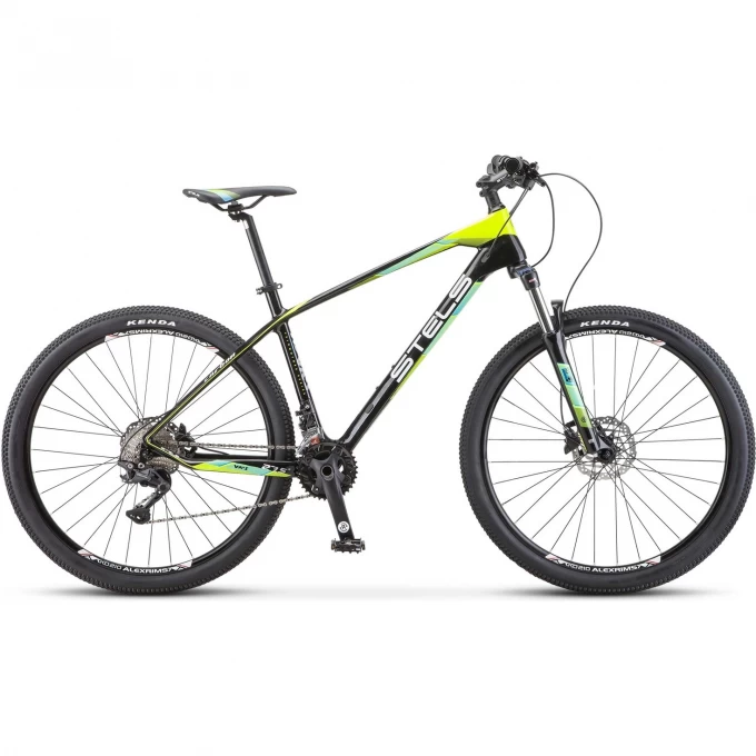 Велосипед STELS Navigator 790 D V010 чёрный/салатовый 27.5" (LU096195), рама 18" KUBC0065012021KU0000096