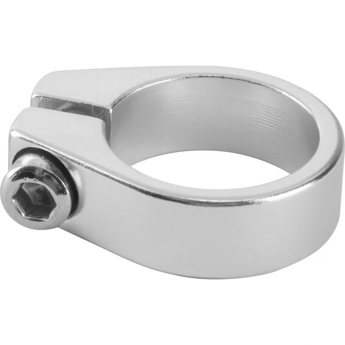 Зажим подсед. трубы серебристый J000028
