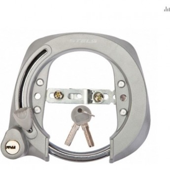 Замок 88705, 136х120 мм, на раму серый